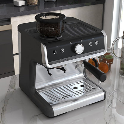 Macchina per caffè espresso, con macinacaffè, serbatoio dell'acqua da 2,8 l