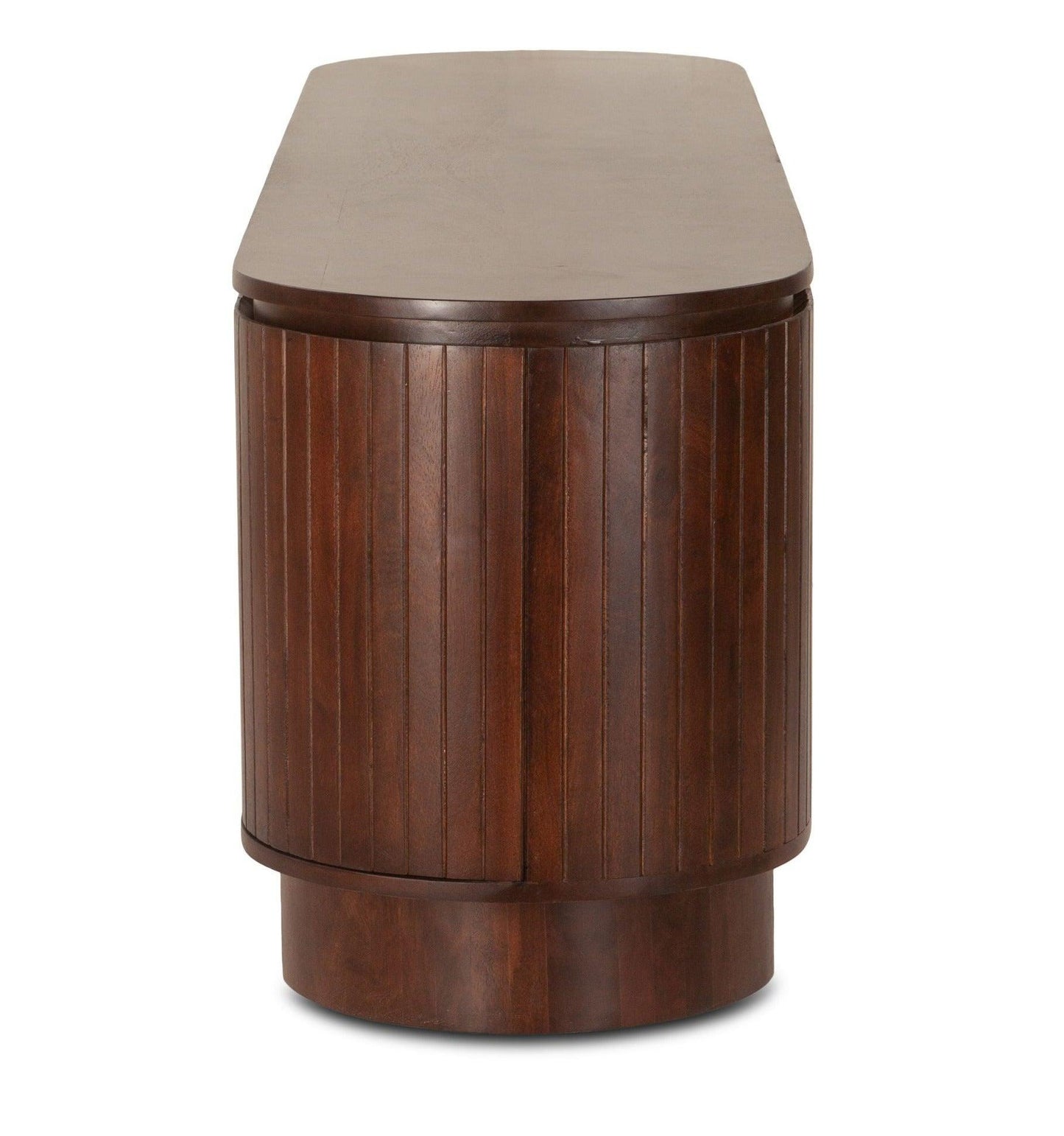 Mobile multimediale moderno in legno di mango