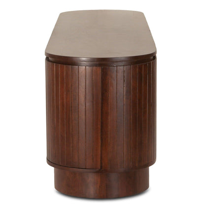 Mobile multimediale moderno in legno di mango