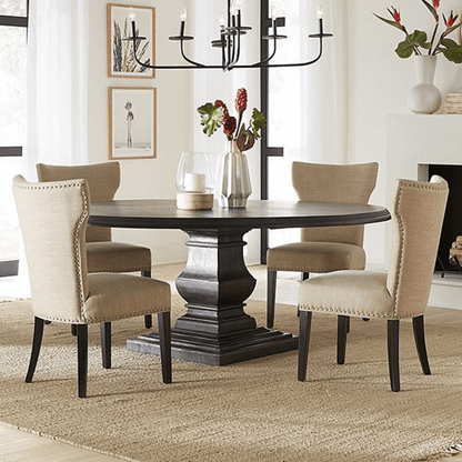 Tavolo da pranzo con piedistallo francese di Nîmes