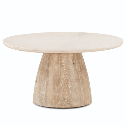 Tavolino da caffè con piano in marmo Palm Springs