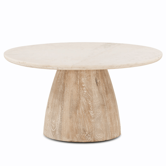 Tavolino da caffè con piano in marmo Palm Springs