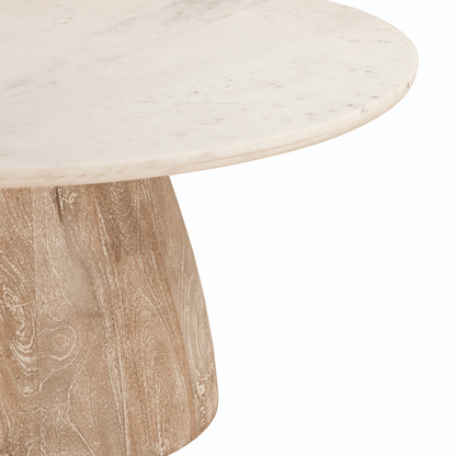 Tavolino da caffè con piano in marmo Palm Springs