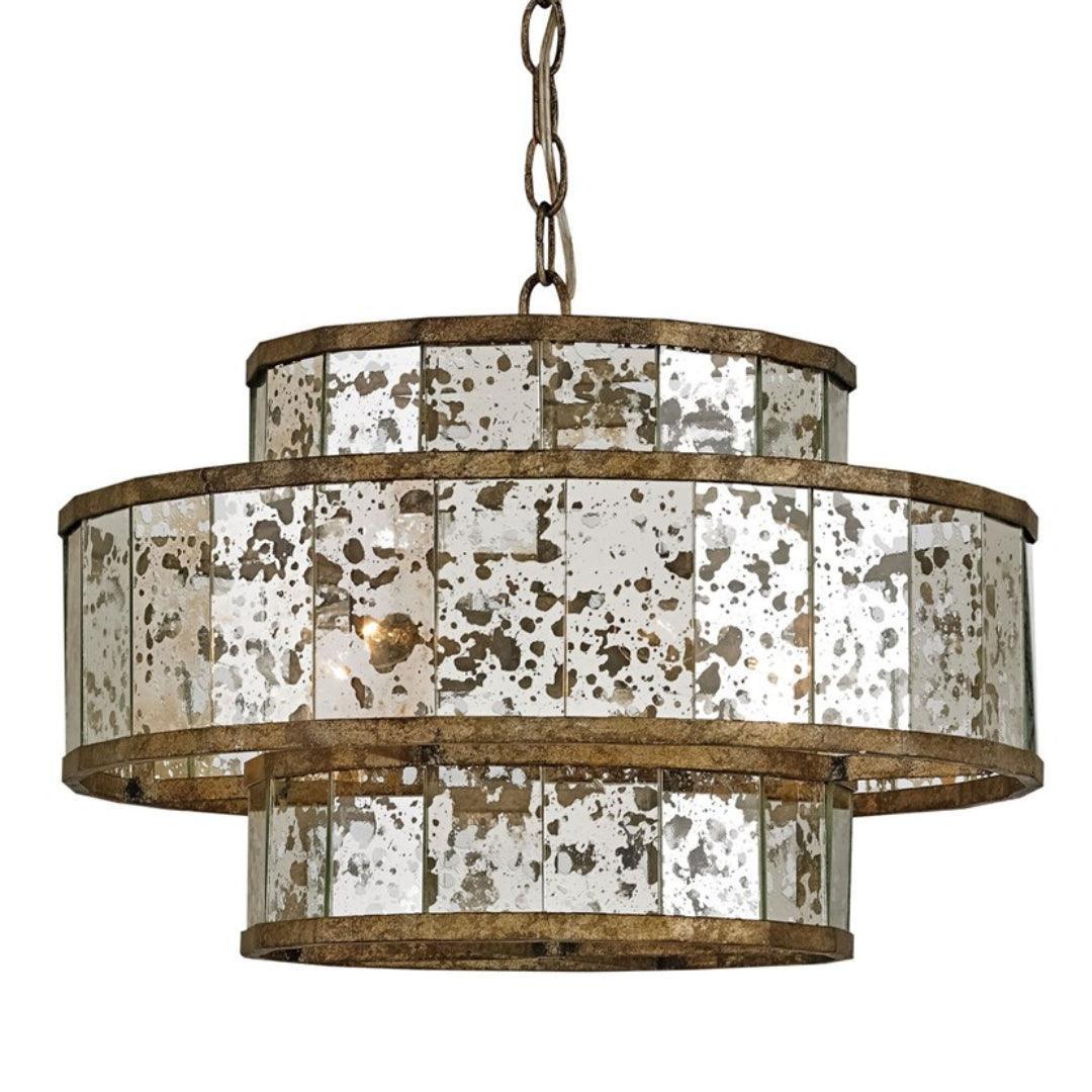 Lampadario a più livelli con specchi Fantasia