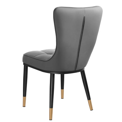 Set di 2/4 sedie da pranzo imbottite in similpelle