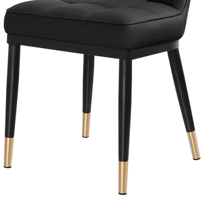 Set di 2/4 sedie da pranzo imbottite in similpelle