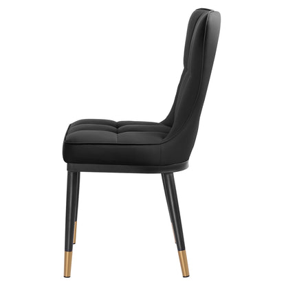 Set di 2/4 sedie da pranzo imbottite in similpelle