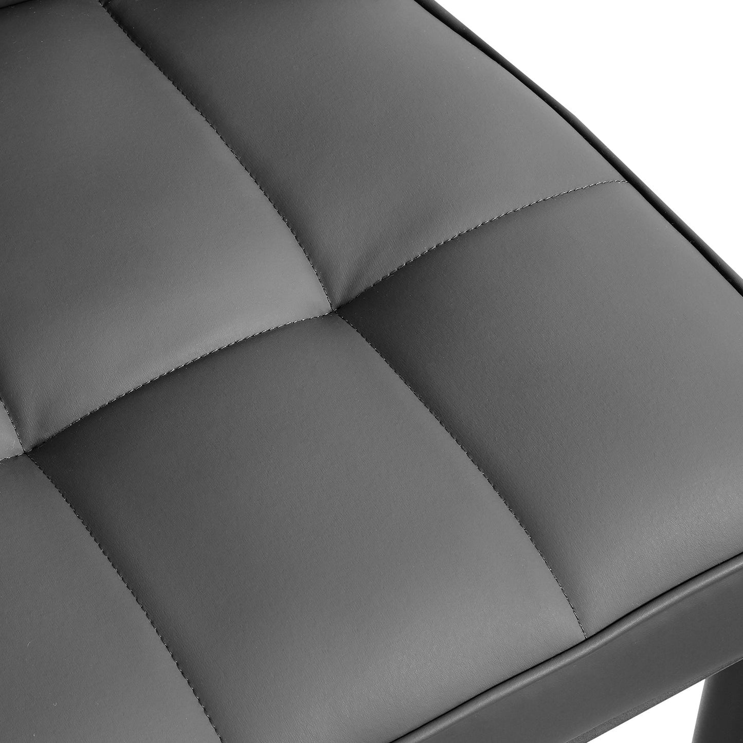 Set di 2/4 sedie da pranzo imbottite in similpelle