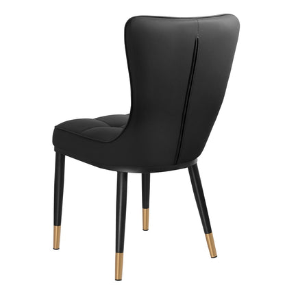 Set di 2/4 sedie da pranzo imbottite in similpelle