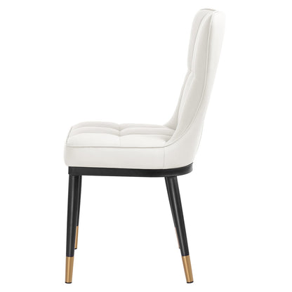 Set di 2/4 sedie da pranzo imbottite in similpelle