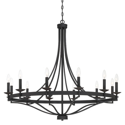 Lampadario Fidenza a 12 luci in stile Impero moderno in stile fattoria con UL - D40'' * H135''