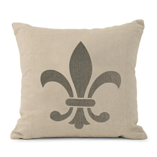 Cuscino in lino Fleur de Lys