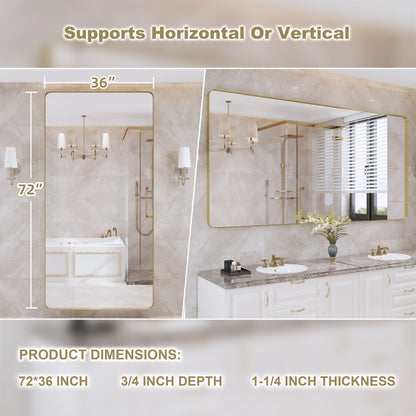 Specchio da bagno con cornice da parete