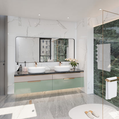 Specchio da bagno con cornice da parete