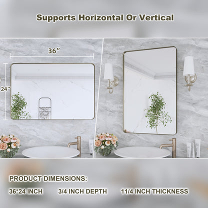 Specchio da bagno con cornice da parete