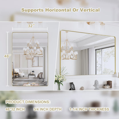 Specchio da bagno con cornice da parete