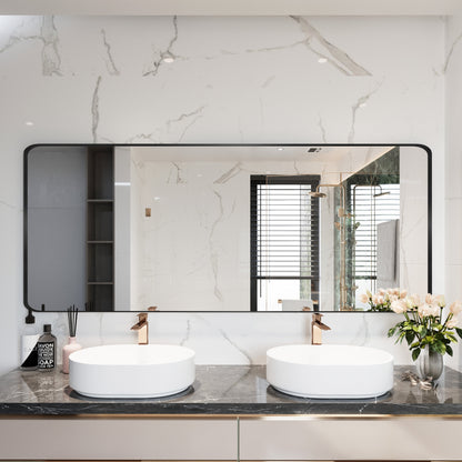 Specchio da bagno con cornice da parete