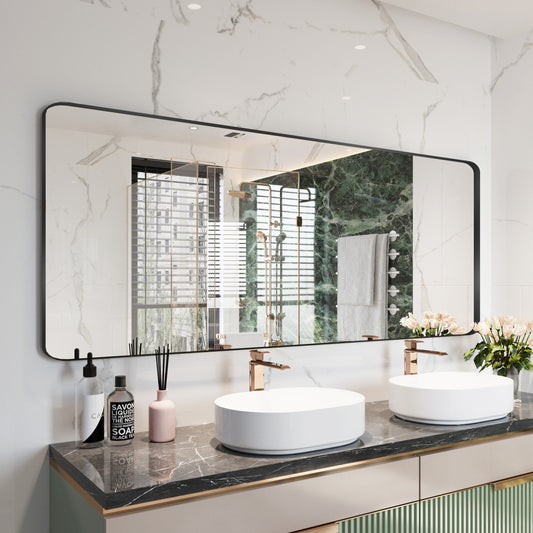 Specchio da bagno con cornice da parete