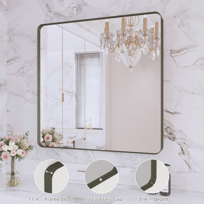 Specchio da bagno con cornice da parete