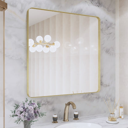Specchio da bagno con cornice da parete