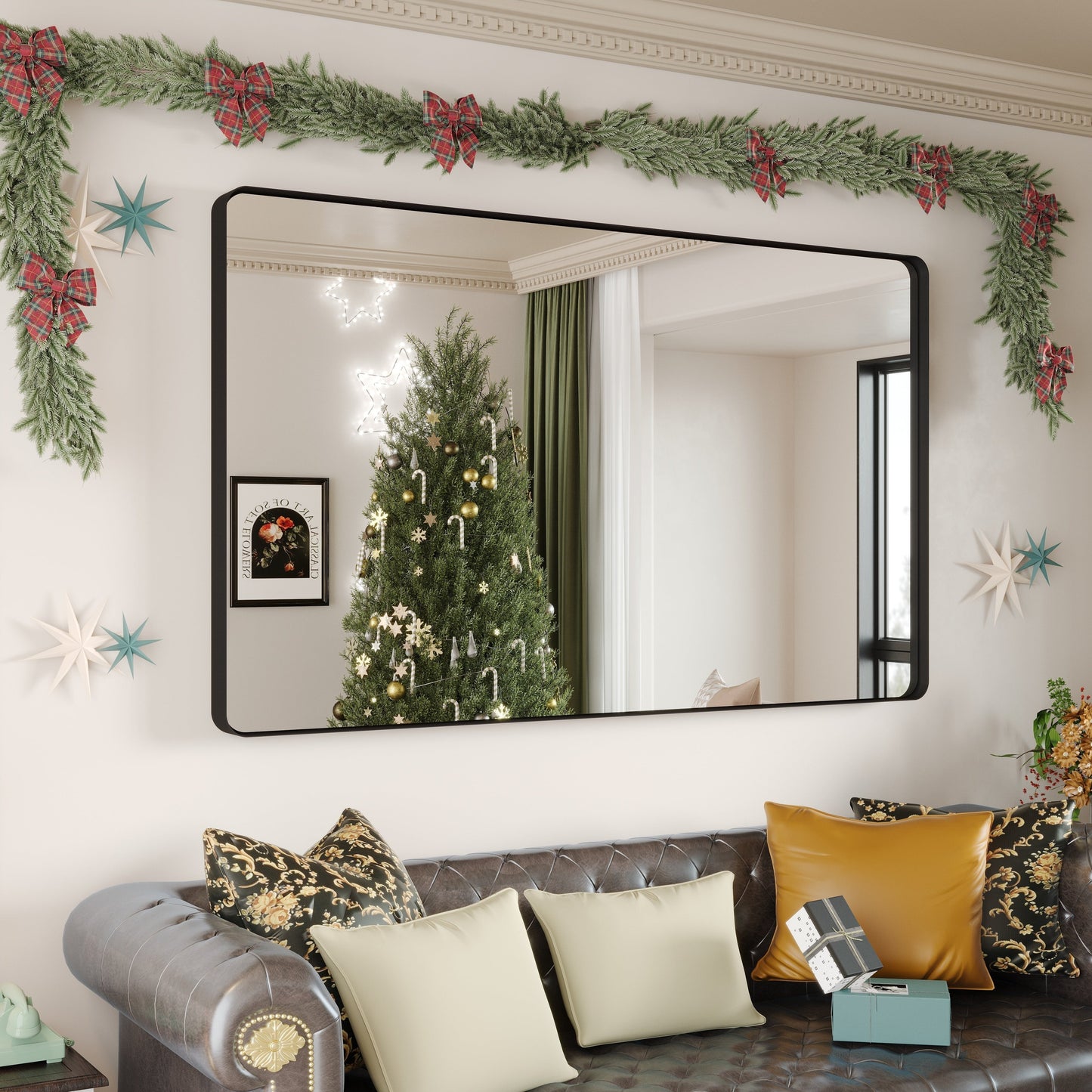 Specchio da bagno con cornice da parete