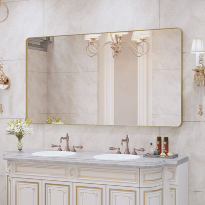 Specchio da bagno con cornice da parete