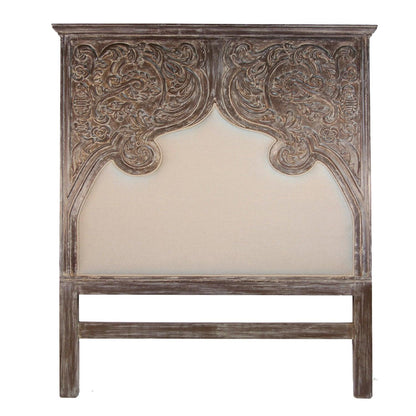 Letto floreale intagliato Frangelica