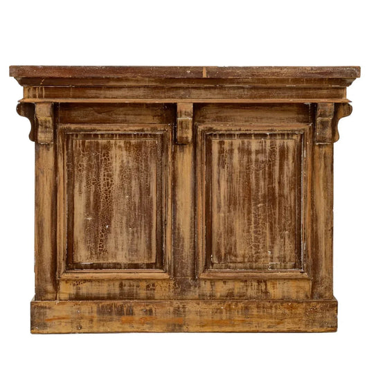 Credenza in legno patinato marrone francese, circa 1850
