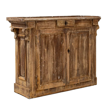 Credenza in legno patinato marrone francese, circa 1850