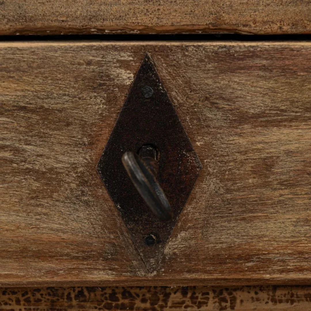 Credenza in legno patinato marrone francese, circa 1850