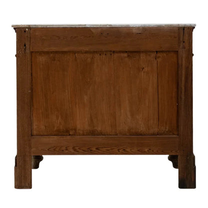 Credenza con piano in marmo bianco in stile francese, circa 1870
