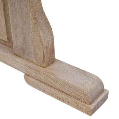 Tavolo da pranzo in rovere provinciale francese con cavalletto, circa 1940