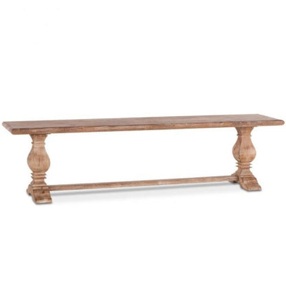 Panca in legno di quercia francese antica