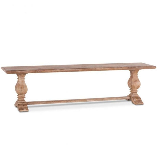 Panca in legno di quercia francese antica