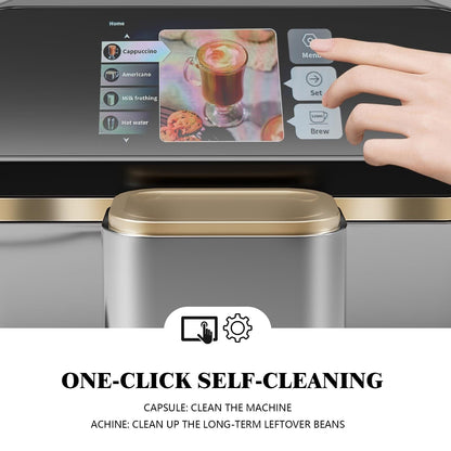 Macchina per caffè espresso completamente automatica 20 bar