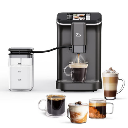 Macchina per caffè espresso completamente automatica con montalatte automatico