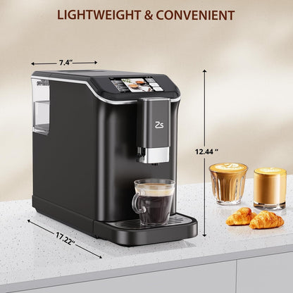 Macchina per caffè espresso completamente automatica con montalatte automatico
