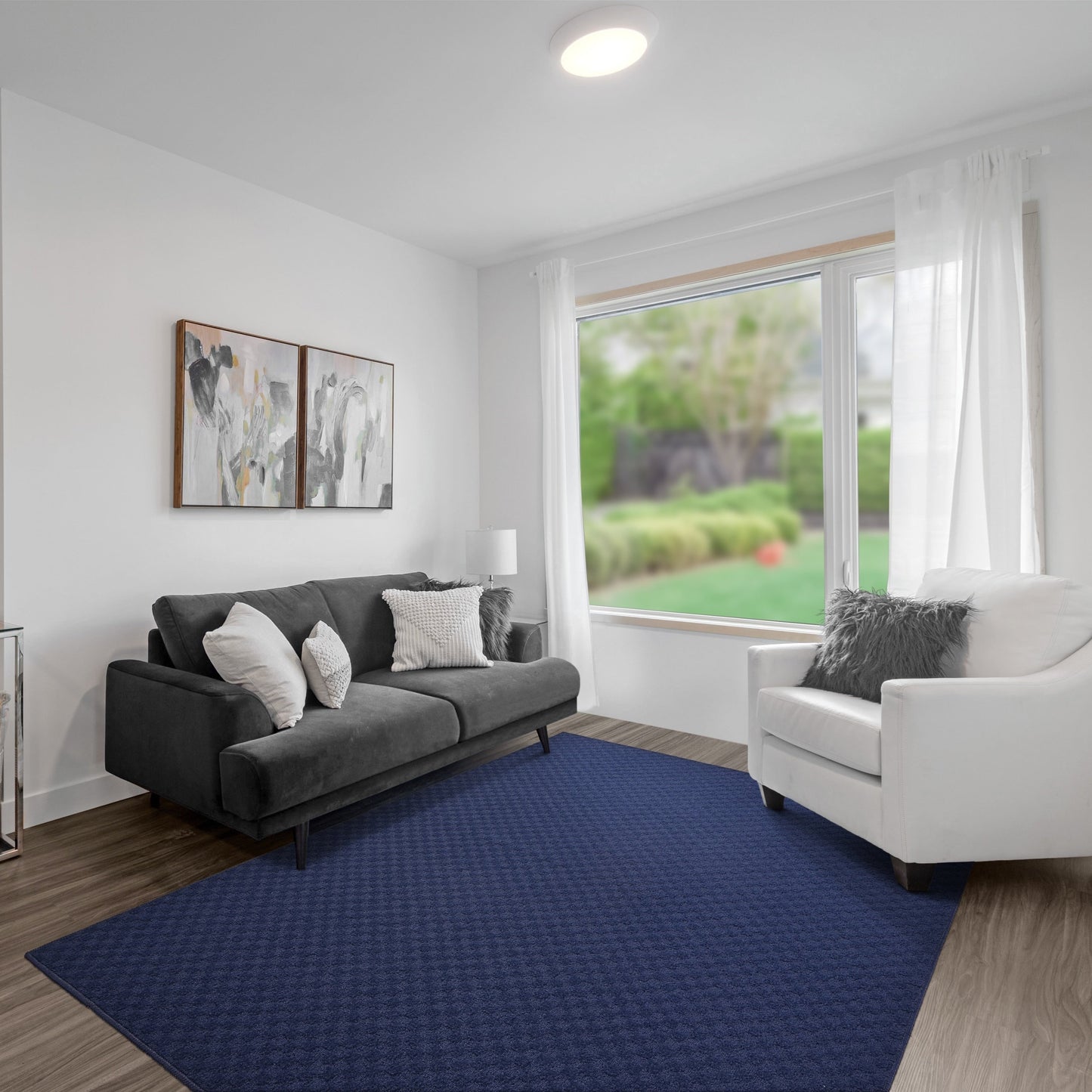 Tappeto da interni solido a medaglione Garland Rug