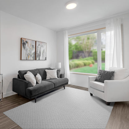 Tappeto da interni solido a medaglione Garland Rug