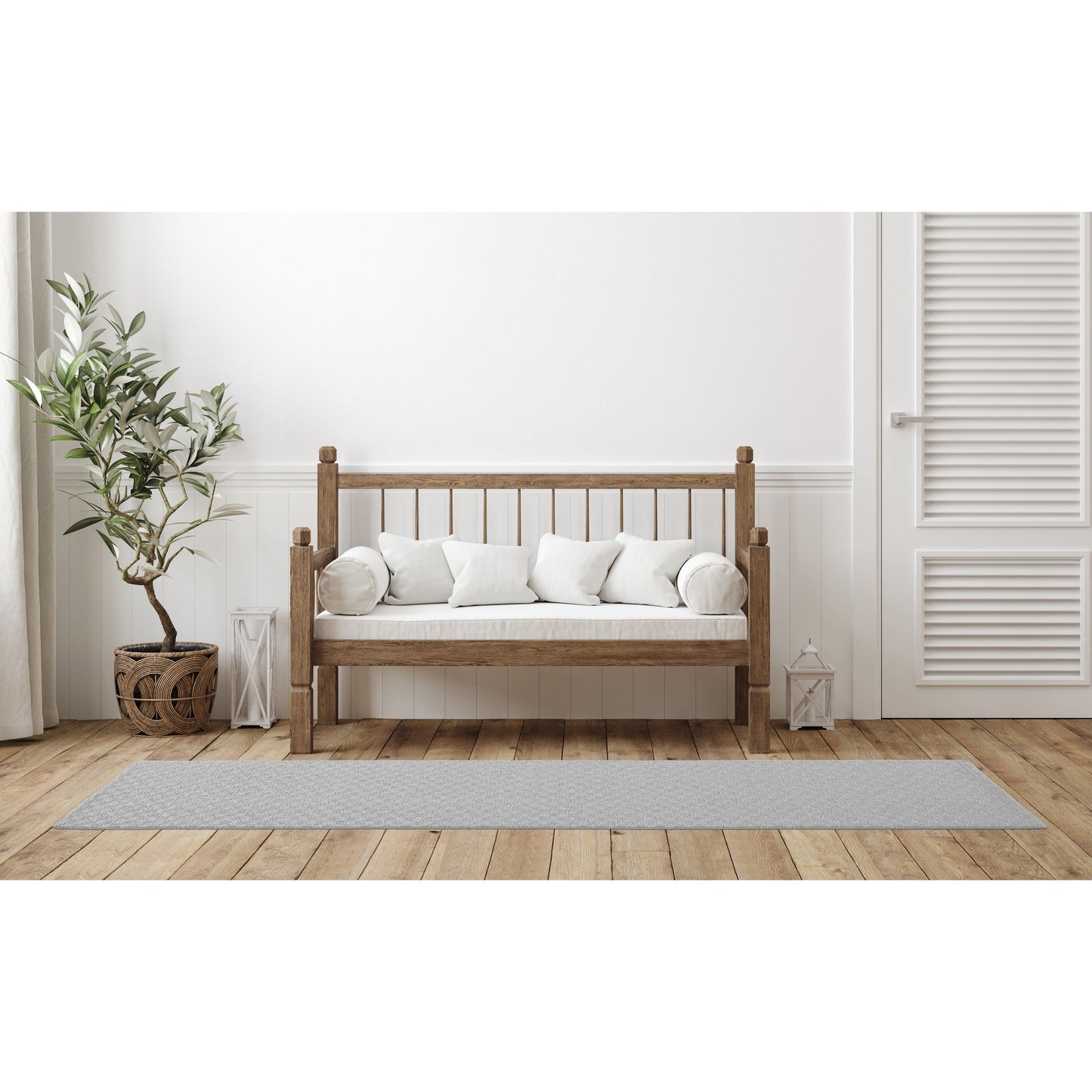 Tappeto da interni solido a medaglione Garland Rug