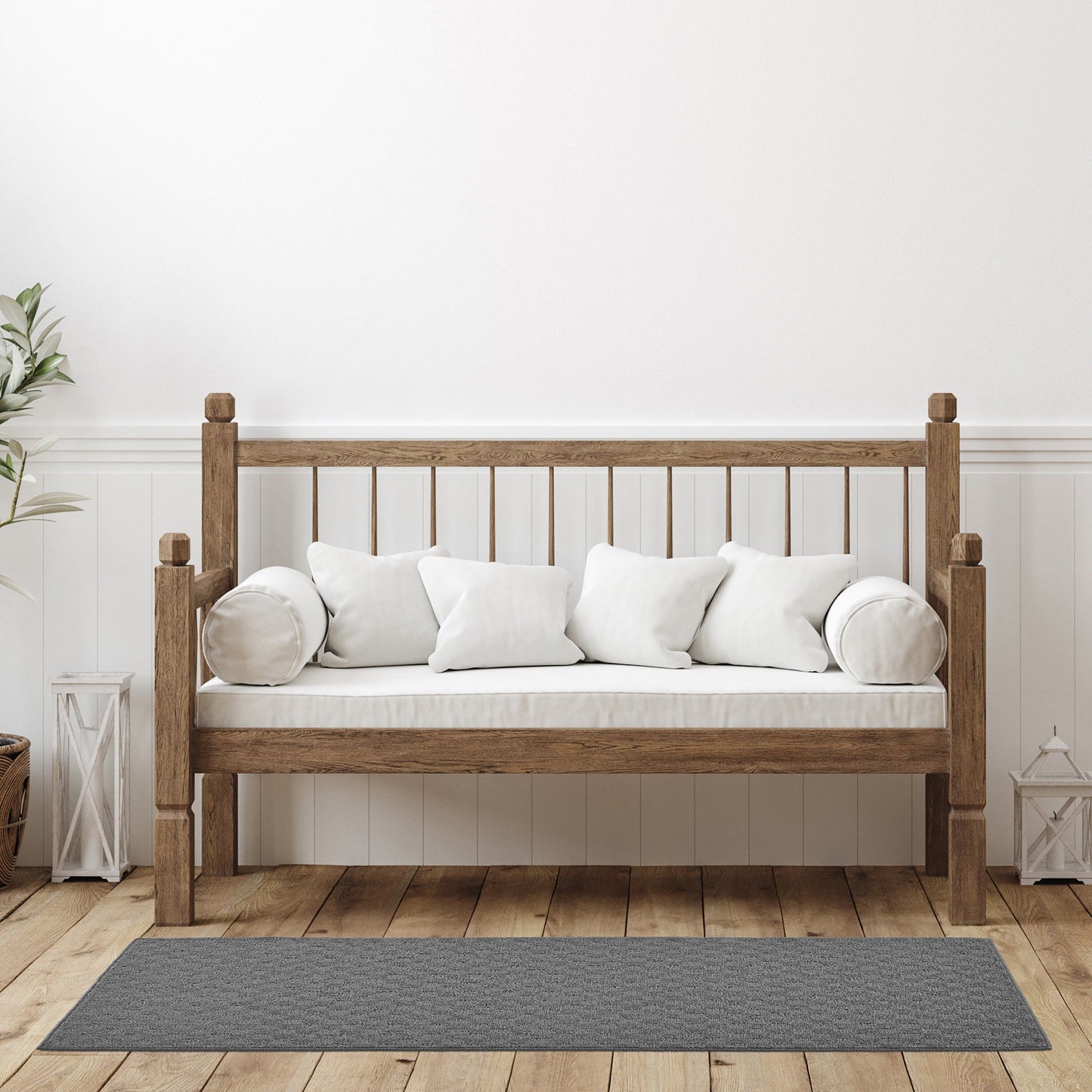 Tappeto da interni solido a medaglione Garland Rug