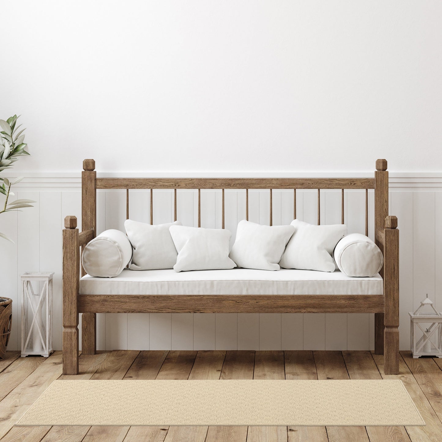 Tappeto da interni solido a medaglione Garland Rug