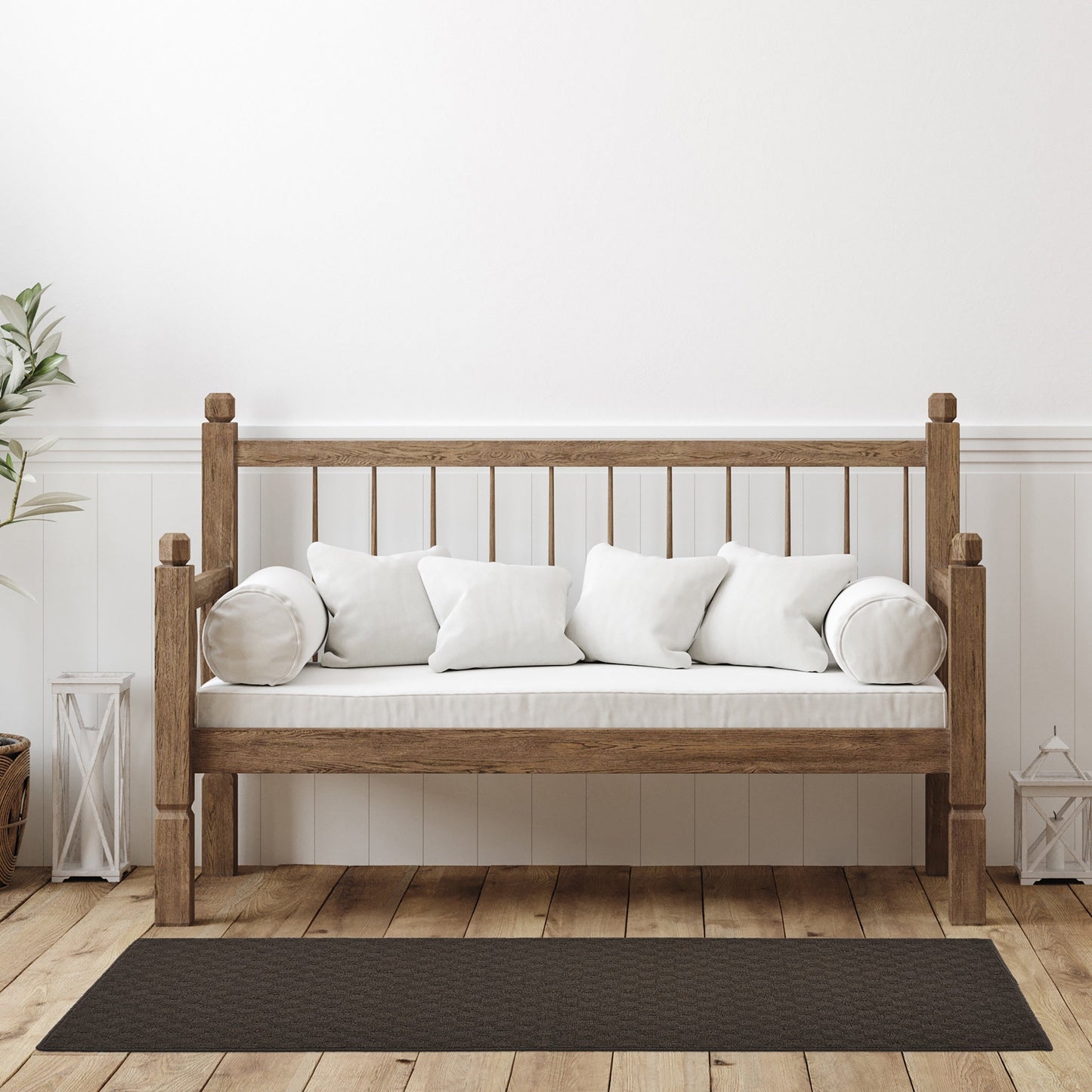 Tappeto da interni solido a medaglione Garland Rug