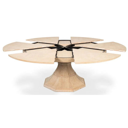 Tavolo da pranzo Giselle Jupe in rovere sbiancato