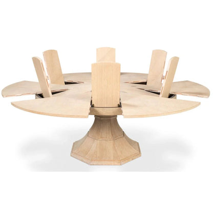 Tavolo da pranzo Giselle Jupe in rovere sbiancato