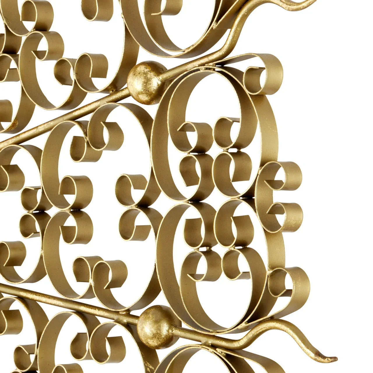 Specchio rotondo con foglia d'oro e raggi di sole