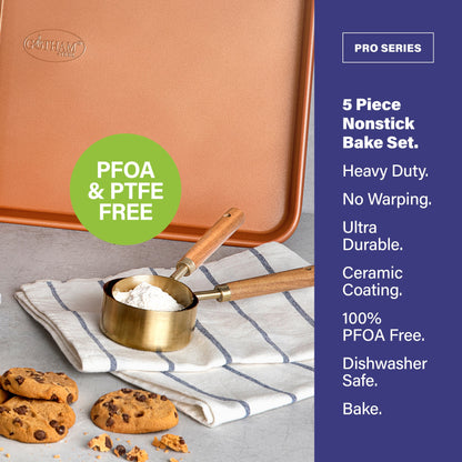 Set di pentole e teglie da forno anodizzate dure Gotham Steel Pro da 20 pezzi