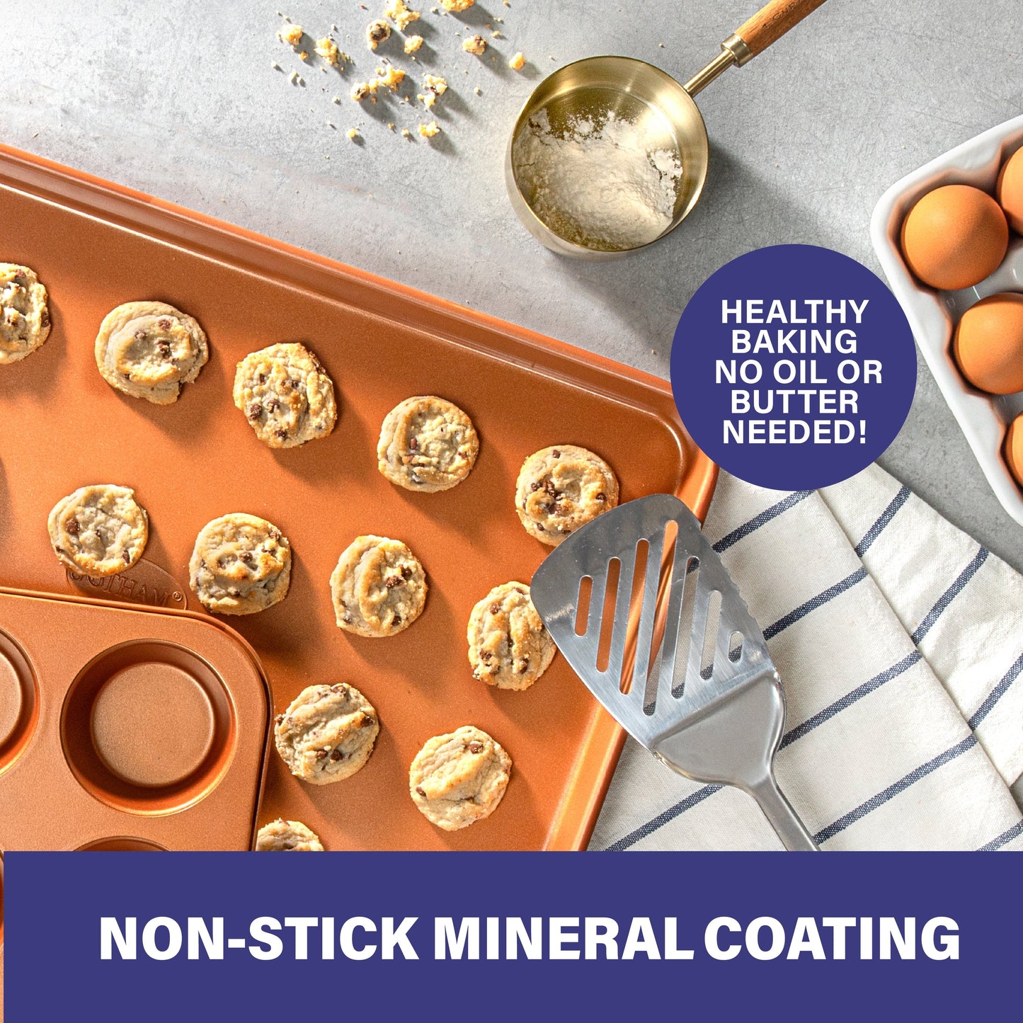 Set di pentole e teglie da forno anodizzate dure Gotham Steel Pro da 20 pezzi