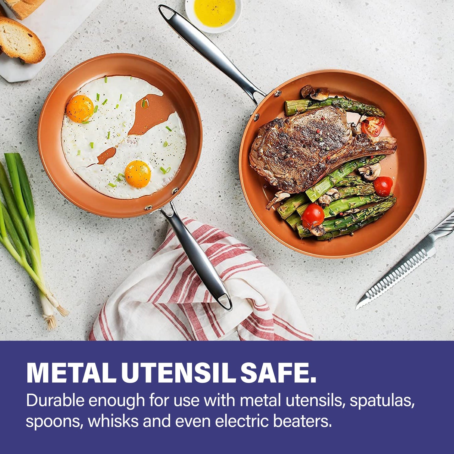 Set di pentole e teglie da forno anodizzate dure Gotham Steel Pro da 20 pezzi