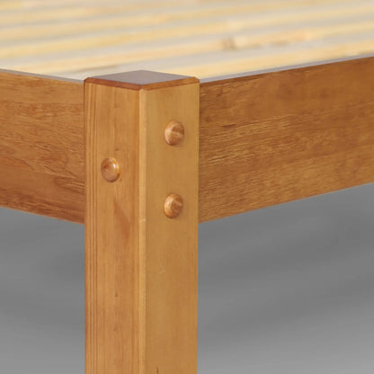 Letto a piattaforma con pannello in legno massello Shaker Grain Wood Furniture